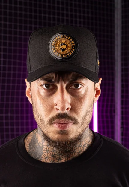 Boné Effel Snapback Preto