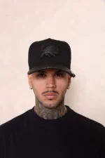 Boné Effel Snapback Preto com abridor