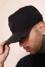 Boné Effel Snapback Preto com abridor - Imagem 2