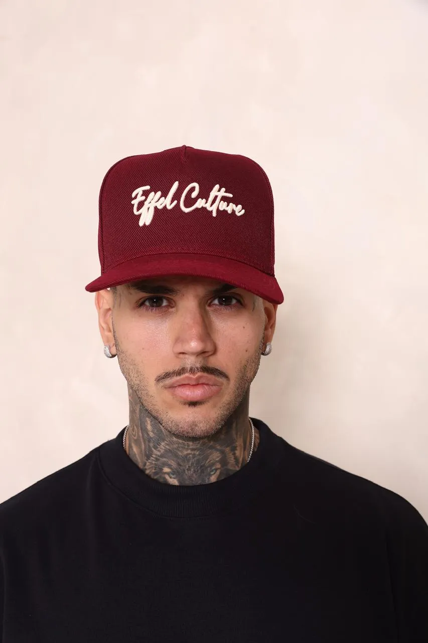 WhatsApp Image 2026-09-30 at 11.44.02 Boné Effel Snapback Bordo - Imagem 1