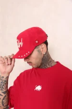 Boné Effel Snapback Vermelho - Imagem 4