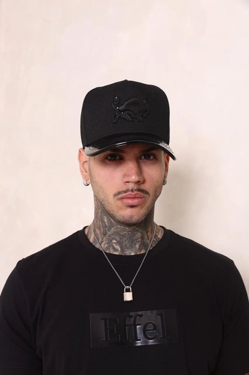 WhatsApp Image 2026-09-30 at 11.55.30 Boné Effel Snapback Preto - Imagem 1